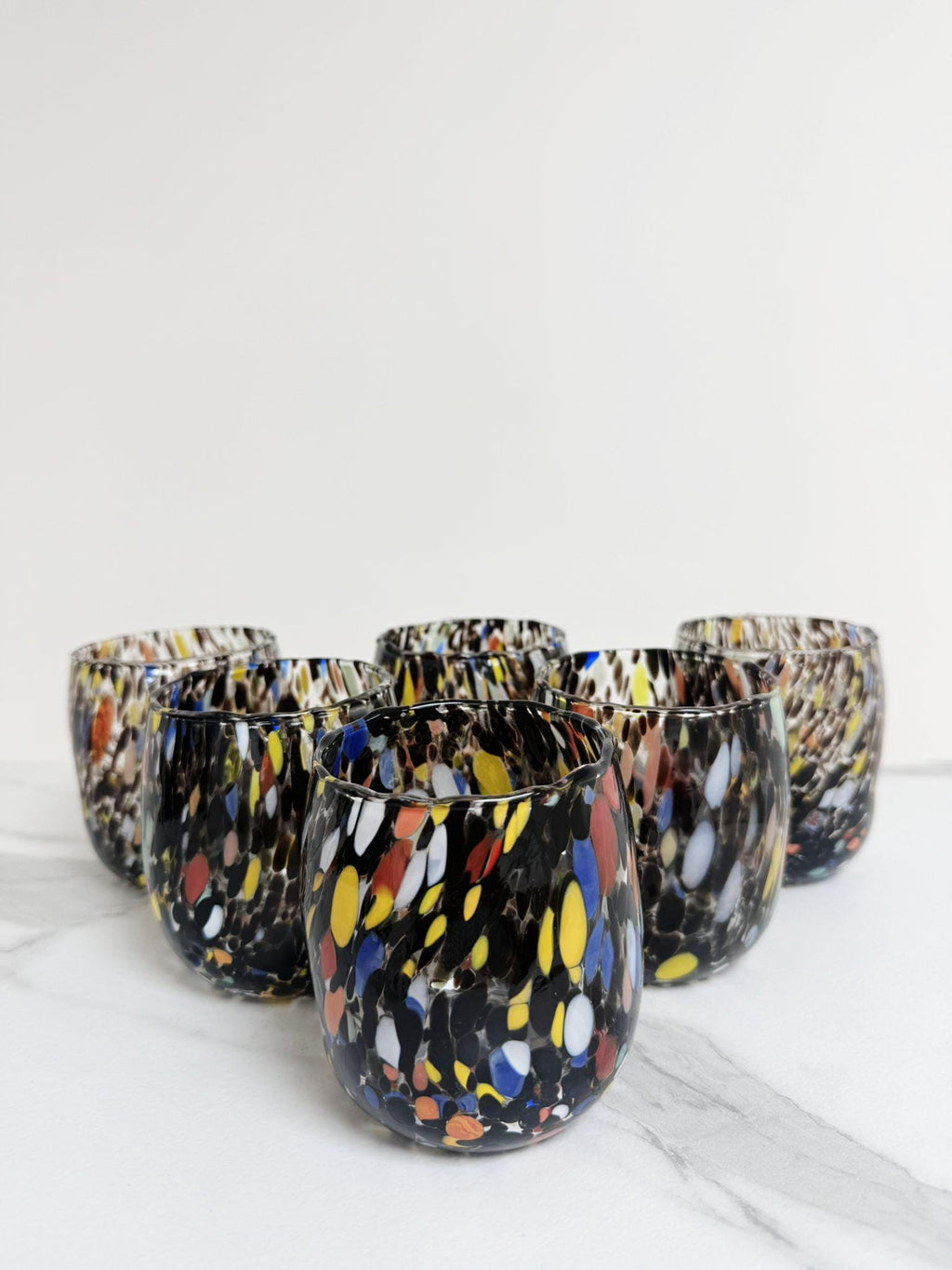Murano Drinking Glass | Certified Murano Glass | Made in Italy | Water Glass | Collection Onde
