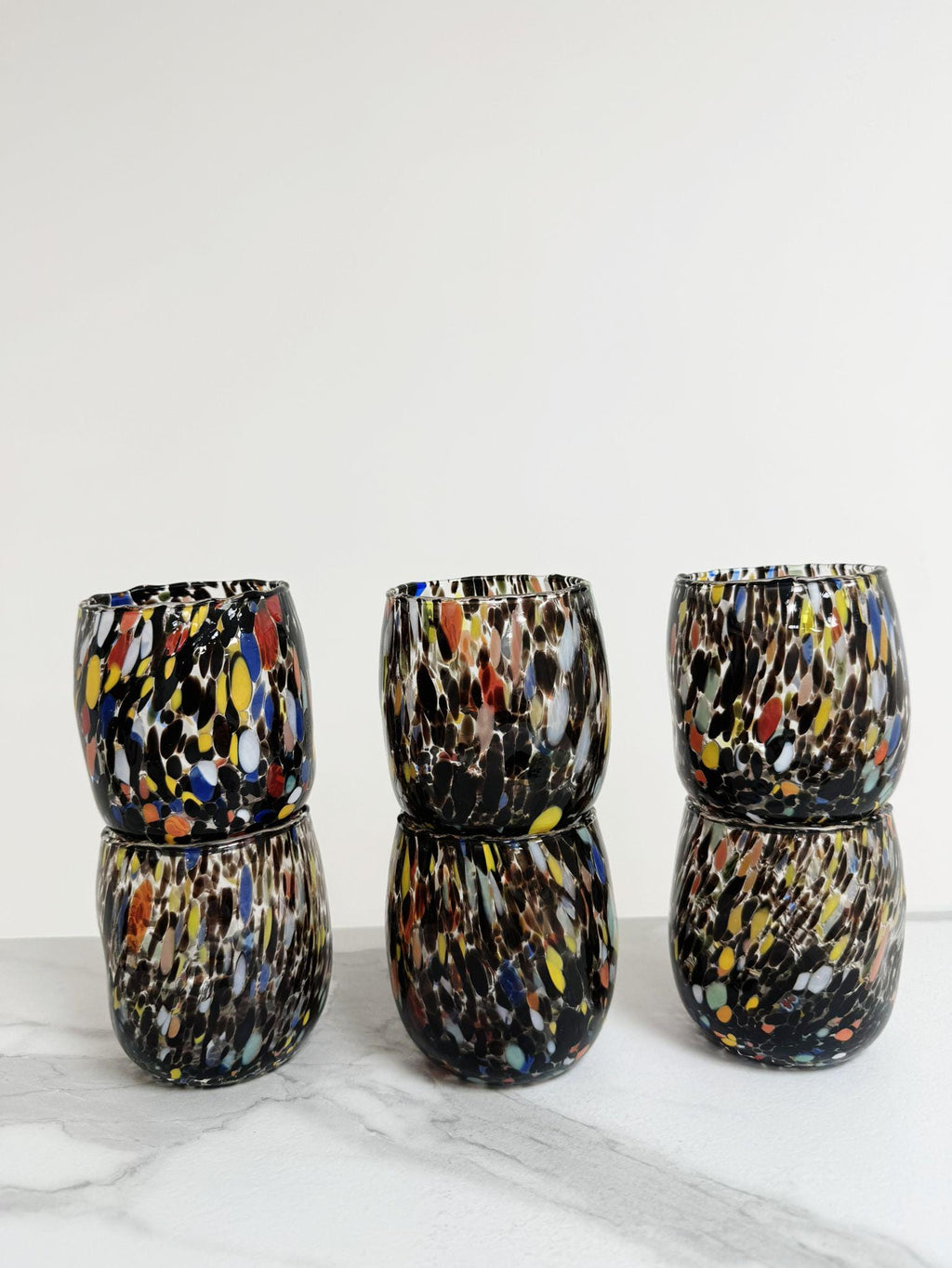 Murano Drinking Glass | Certified Murano Glass | Made in Italy | Water Glass | Collection Onde