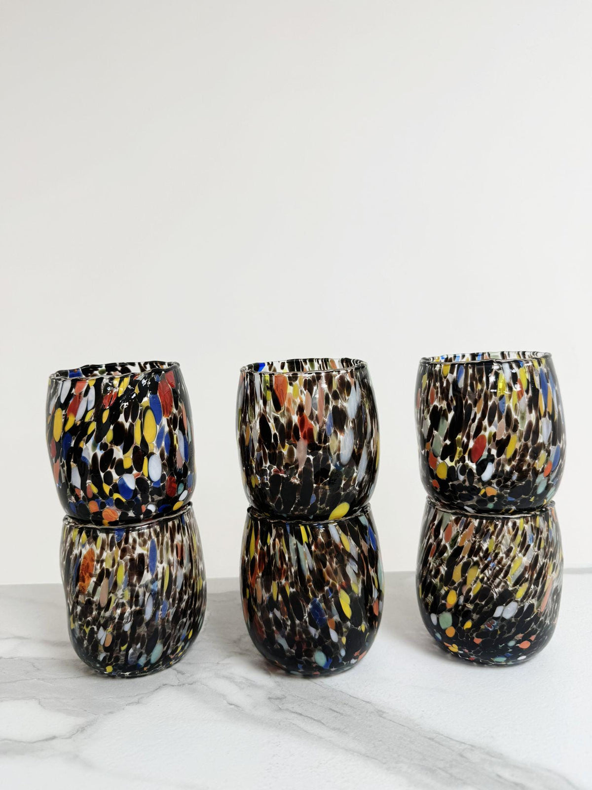 Murano Drinking Glass | Certified Murano Glass | Made in Italy | Water Glass | Collection Onde