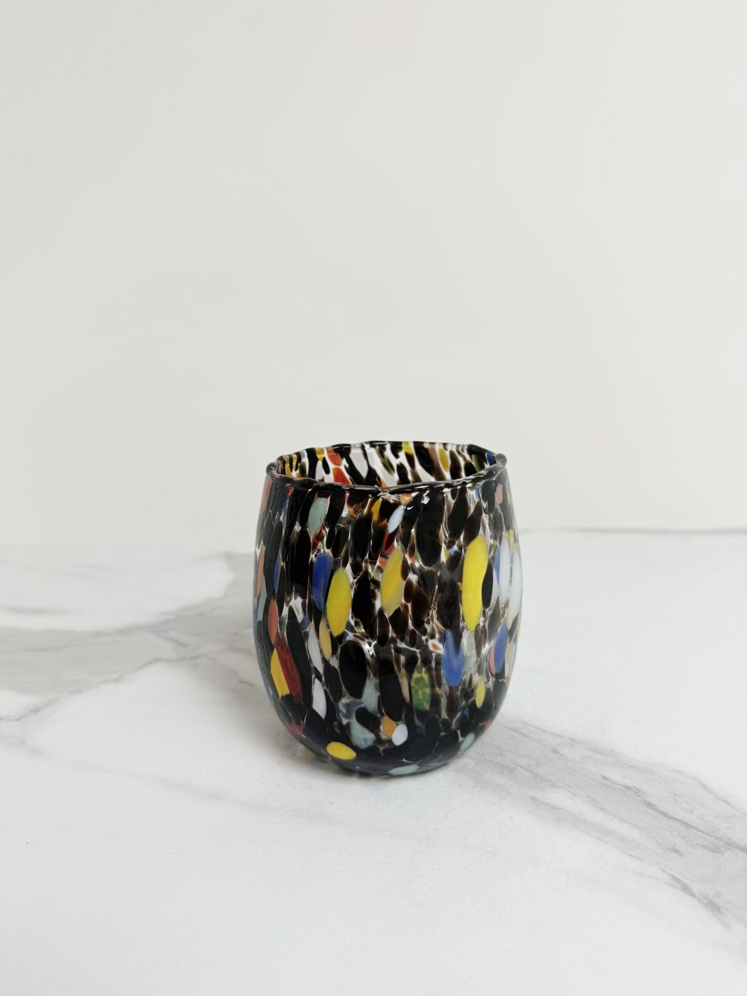 Murano Drinking Glass | Certified Murano Glass | Made in Italy | Water Glass | Collection Onde