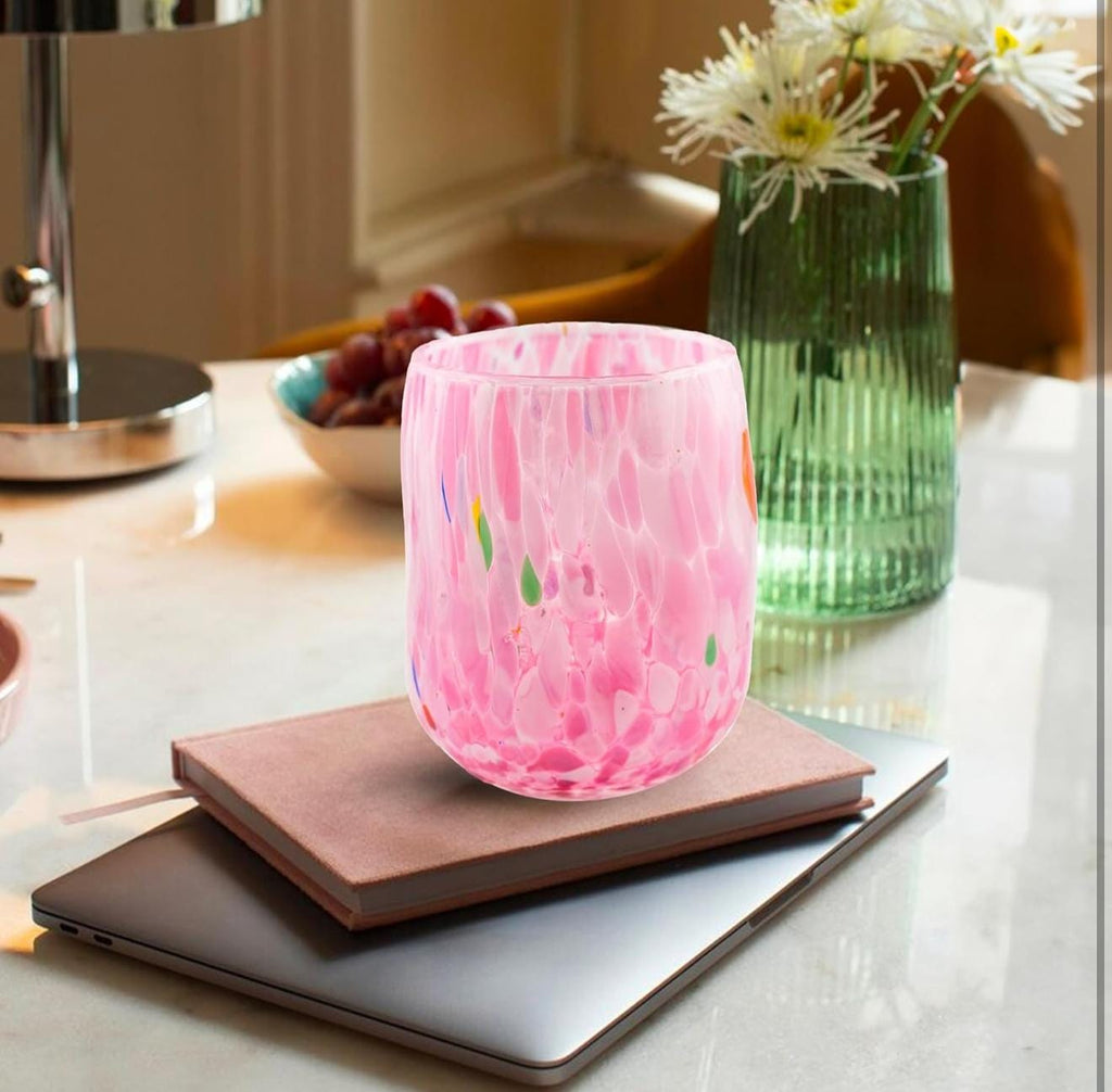 Murano Drinking Glass | Certified Murano Glass | Made in Italy | Water Glass | Collection Onde