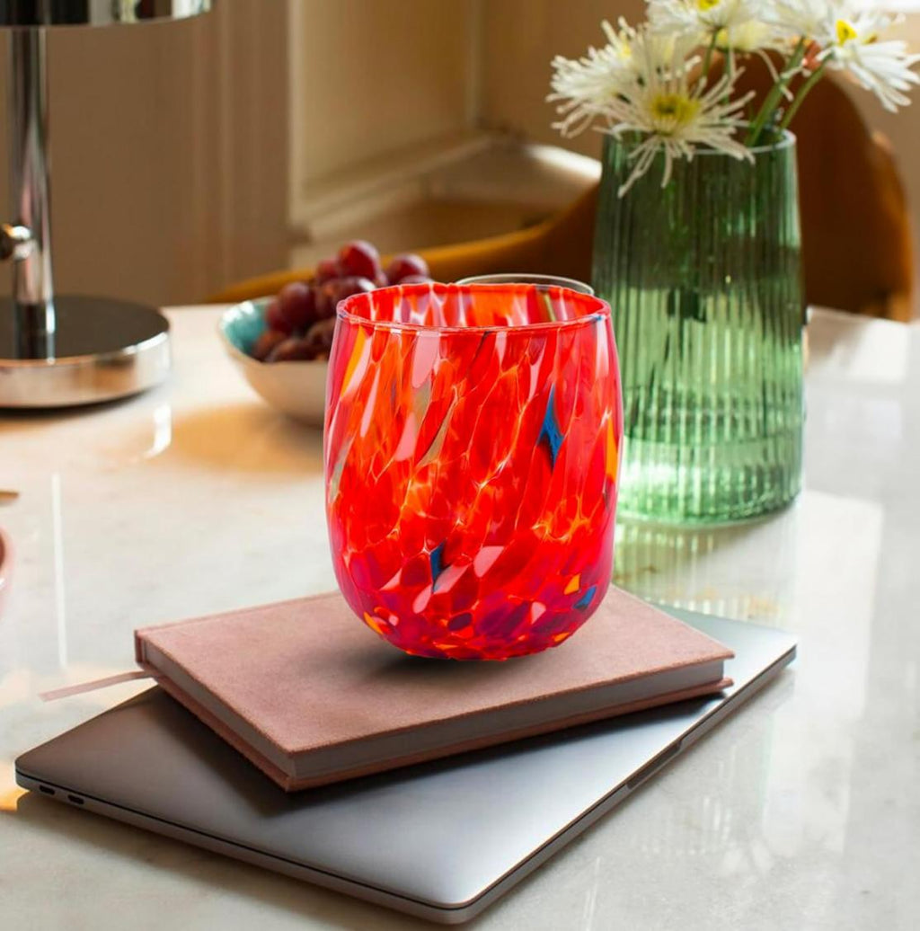 Murano Drinking Glass | Certified Murano Glass | Made in Italy | Water Glass | Collection Onde