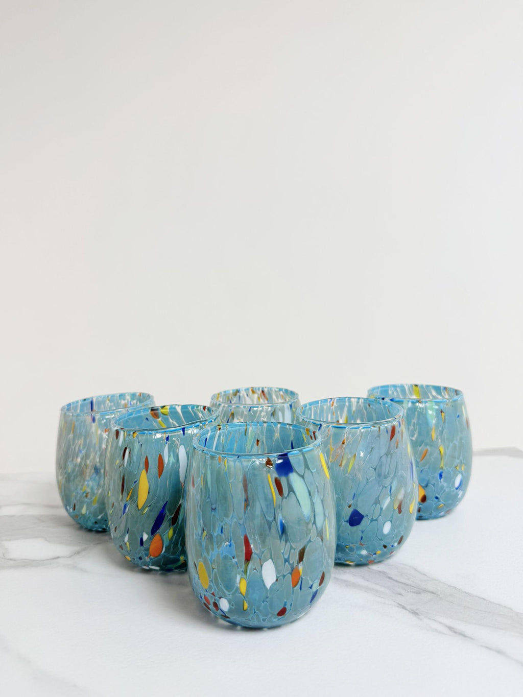 Murano Drinking Glass | Certified Murano Glass | Made in Italy | Water Glass | Collection Onde