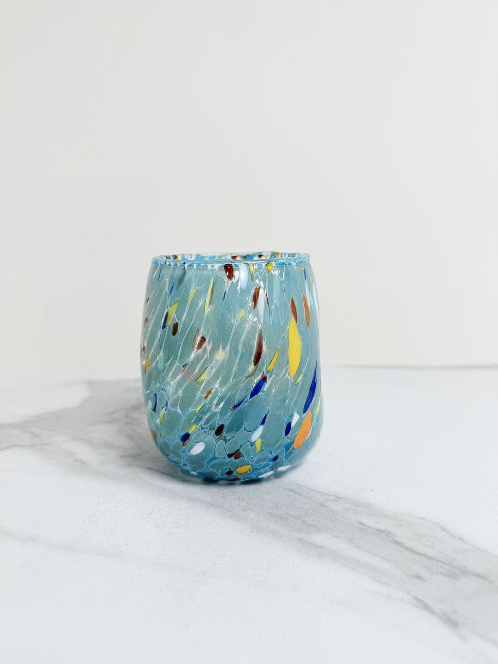 Murano Drinking Glass | Certified Murano Glass | Made in Italy | Water Glass | Collection Onde