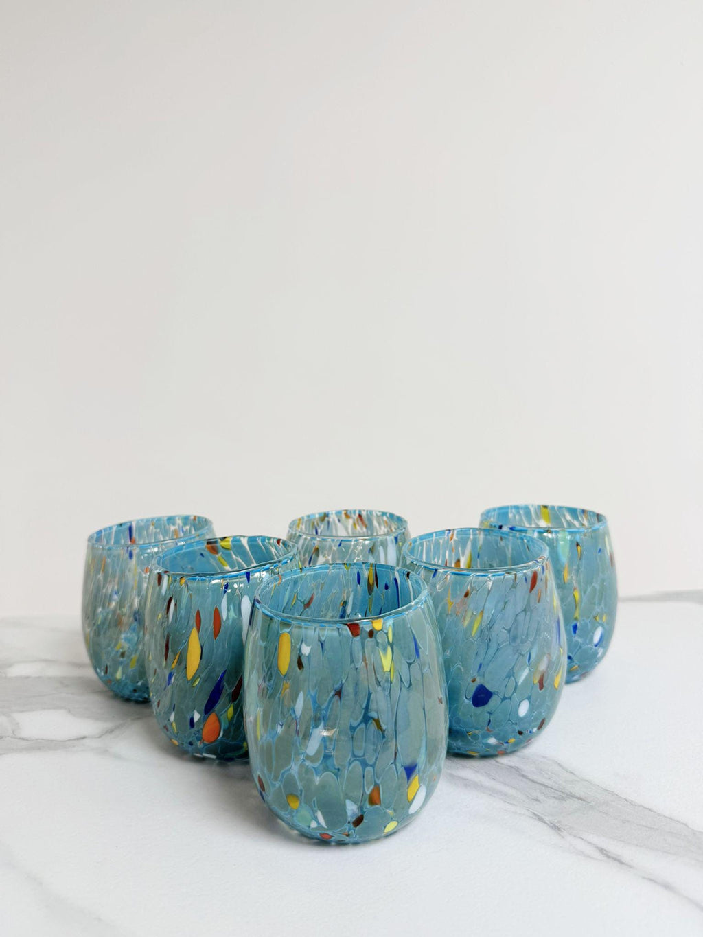 Murano Drinking Glass | Certified Murano Glass | Made in Italy | Water Glass | Collection Onde