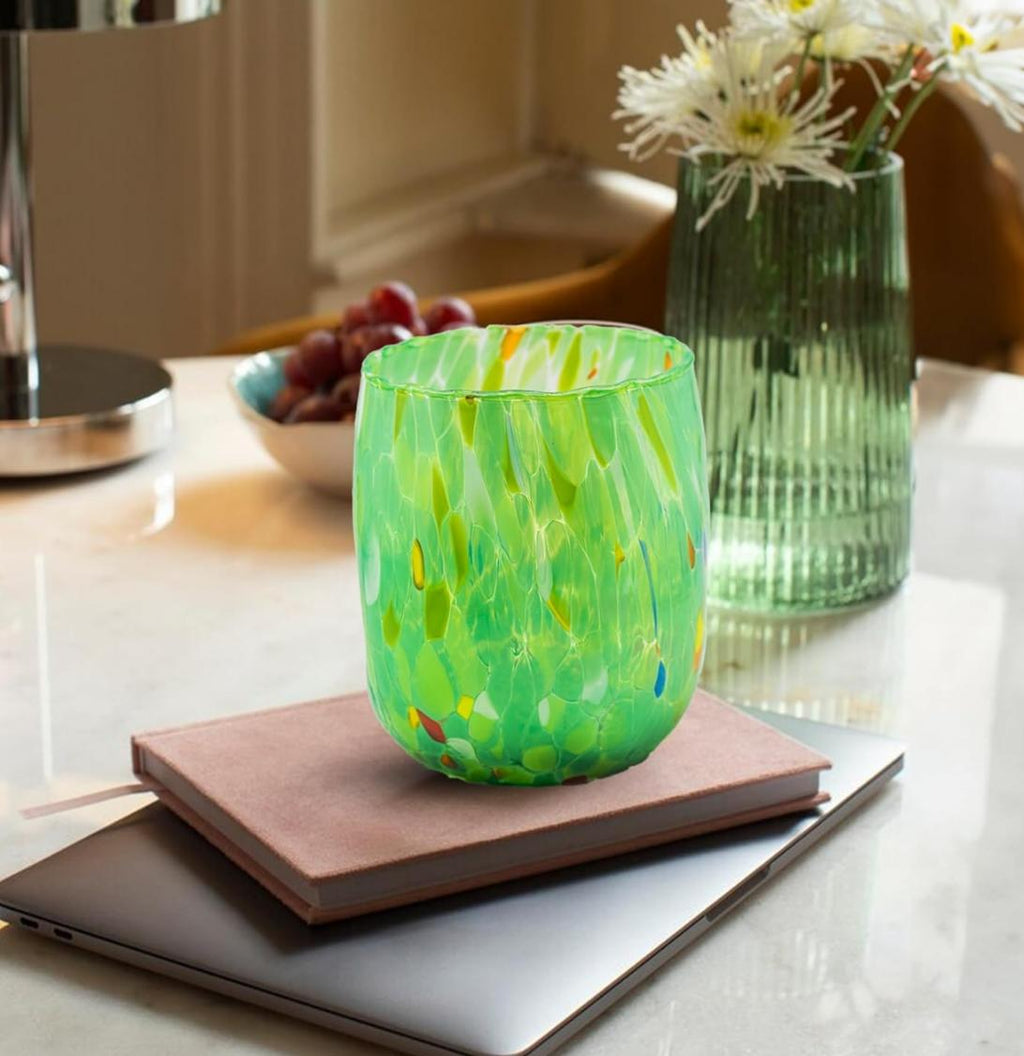 Murano Drinking Glass | Certified Murano Glass | Made in Italy | Water Glass | Collection Onde