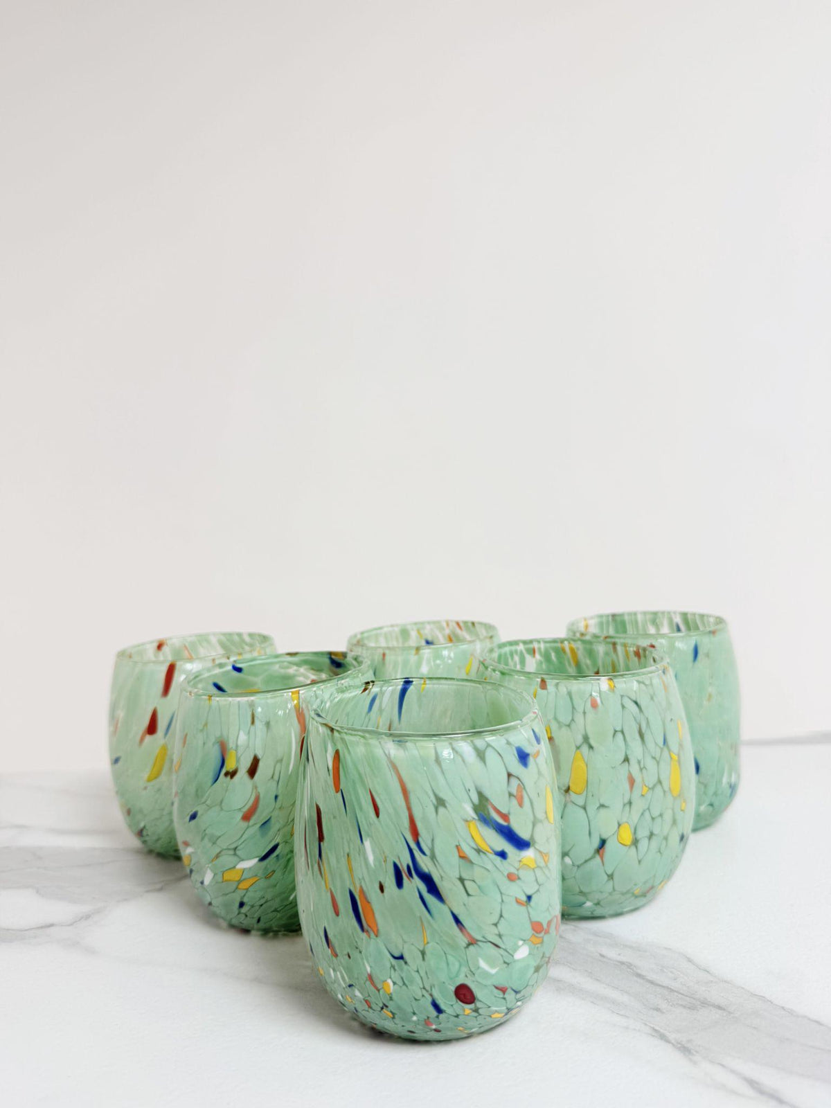 Murano Drinking Glass | Certified Murano Glass | Made in Italy | Water Glass | Collection Onde