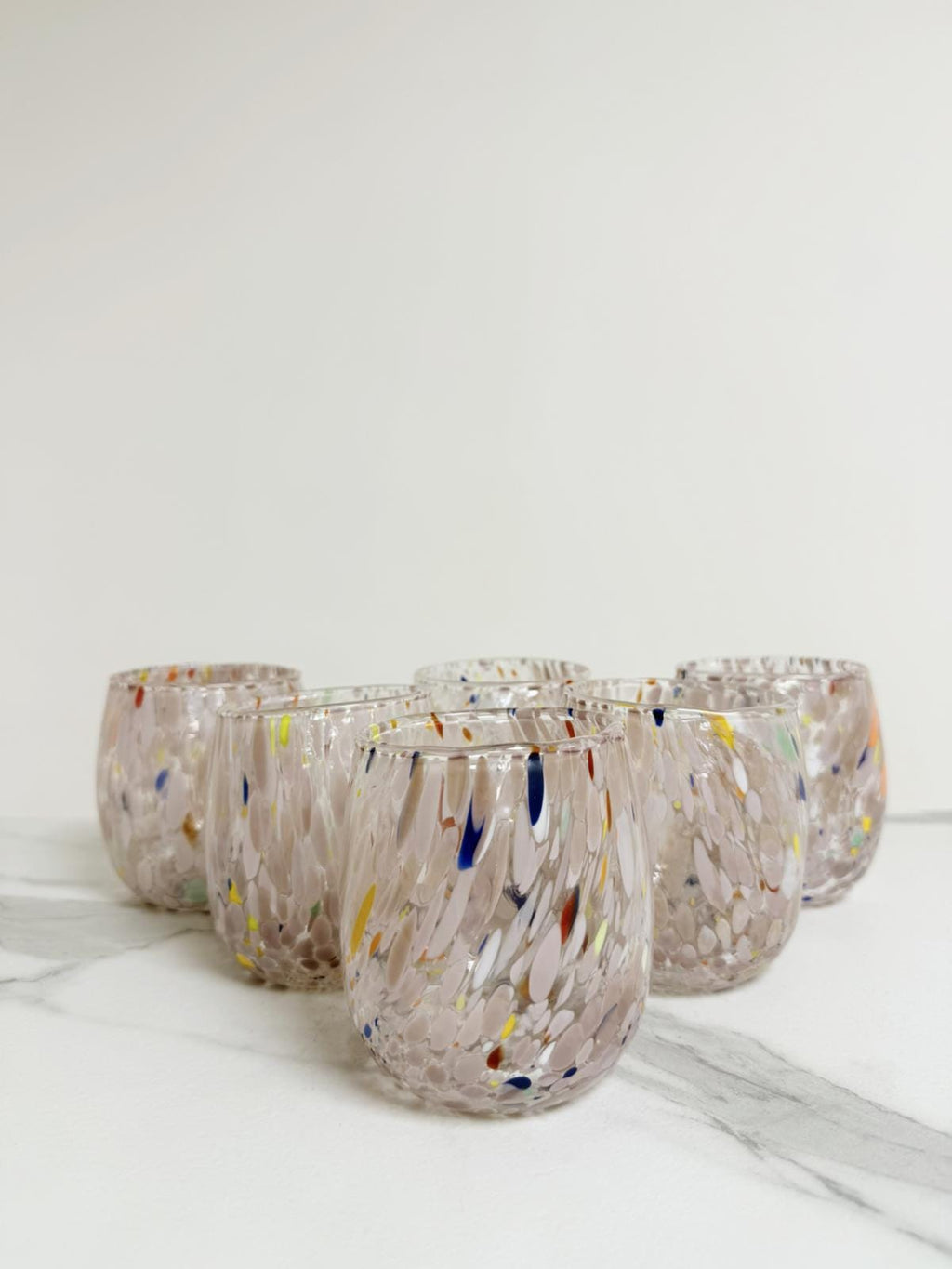 Murano Drinking Glass | Certified Murano Glass | Made in Italy | Water Glass | Collection Onde