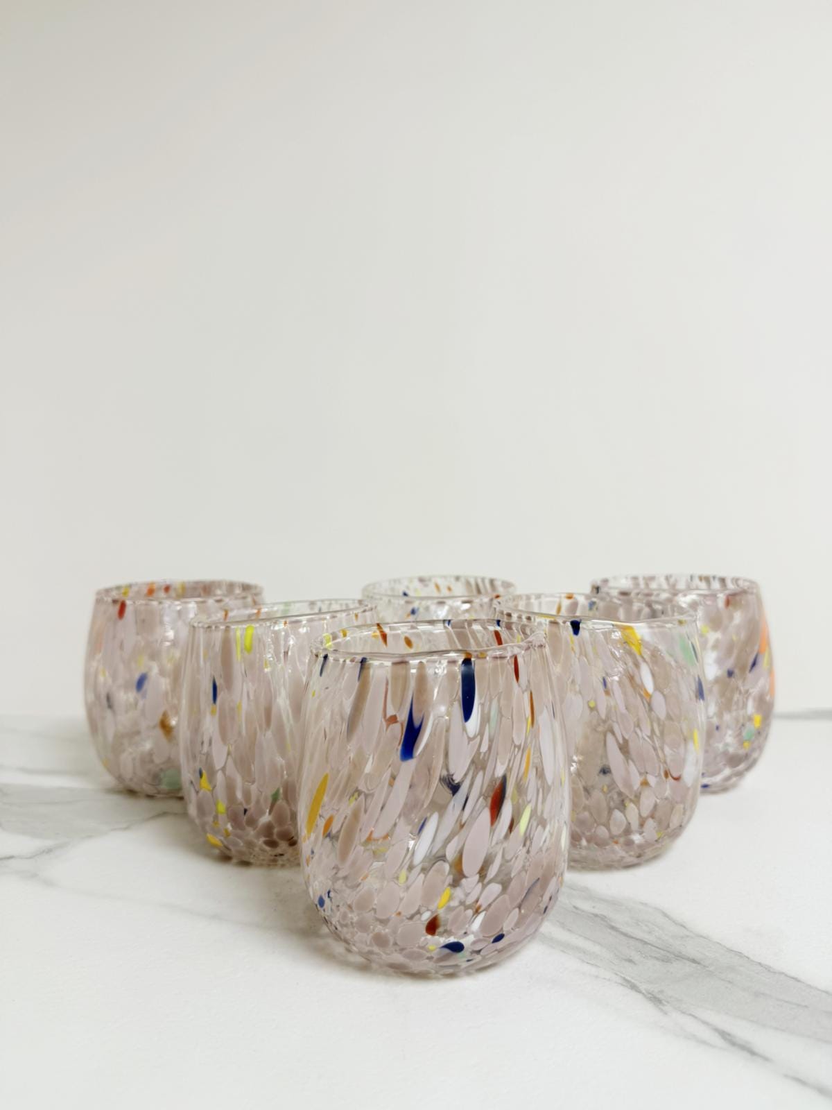 Murano Drinking Glass | Certified Murano Glass | Made in Italy | Water Glass | Collection Onde