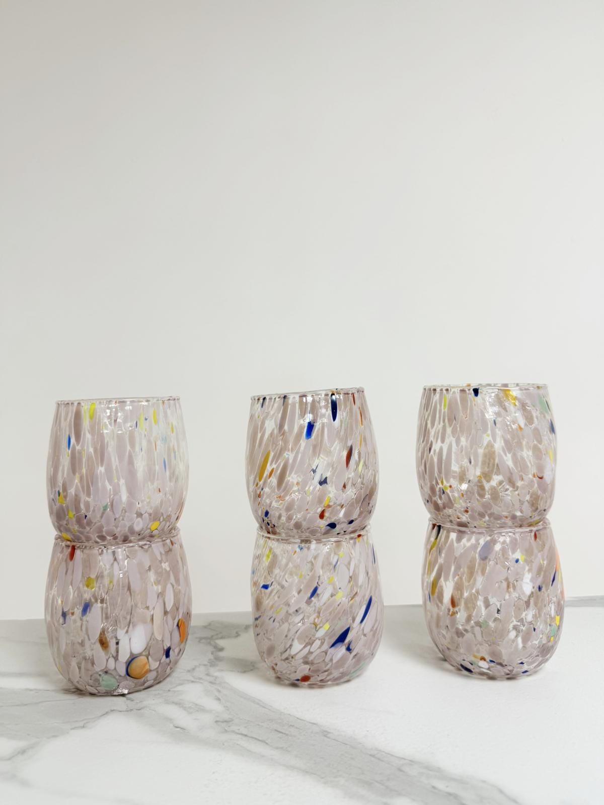 Murano Drinking Glass | Certified Murano Glass | Made in Italy | Water Glass | Collection Onde