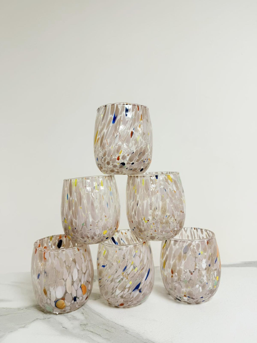 Murano Drinking Glass | Certified Murano Glass | Made in Italy | Water Glass | Collection Onde