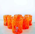 MurArt Bicchieri in vetro di Murano Collezione Tower B1 Set da 6 bicchieri da 300ml