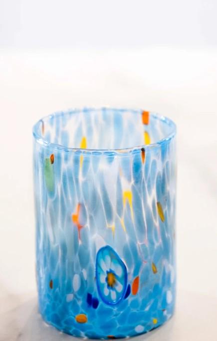 MurArt Bicchieri in vetro di Murano Collezione Tower B1 Set da 6 bicchieri da 300ml