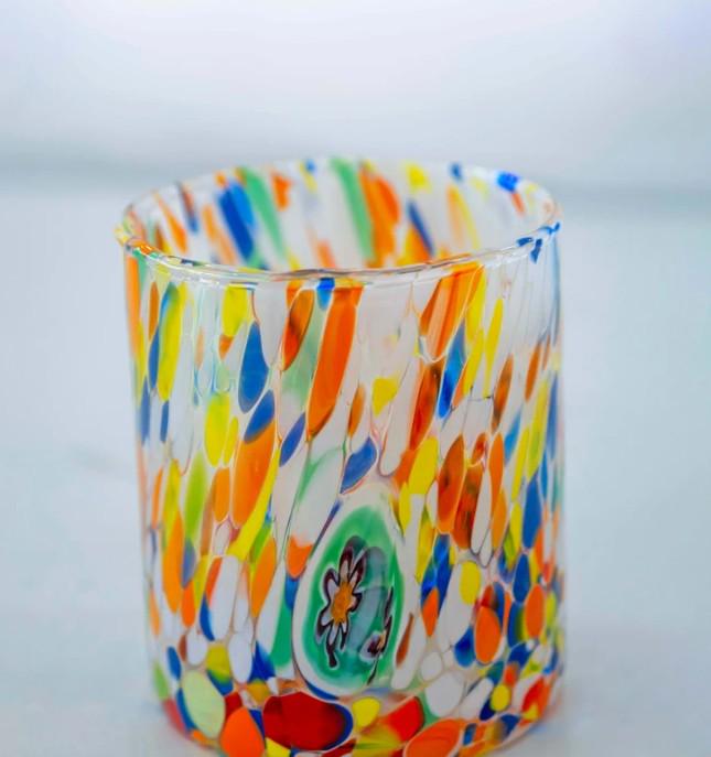 MurArt Bicchieri in vetro di Murano Collezione Tower B1 Set da 6 bicchieri da 300ml