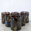 MurArt Bicchieri in vetro di Murano Collezione Tower B1 Set da 6 bicchieri da 300ml