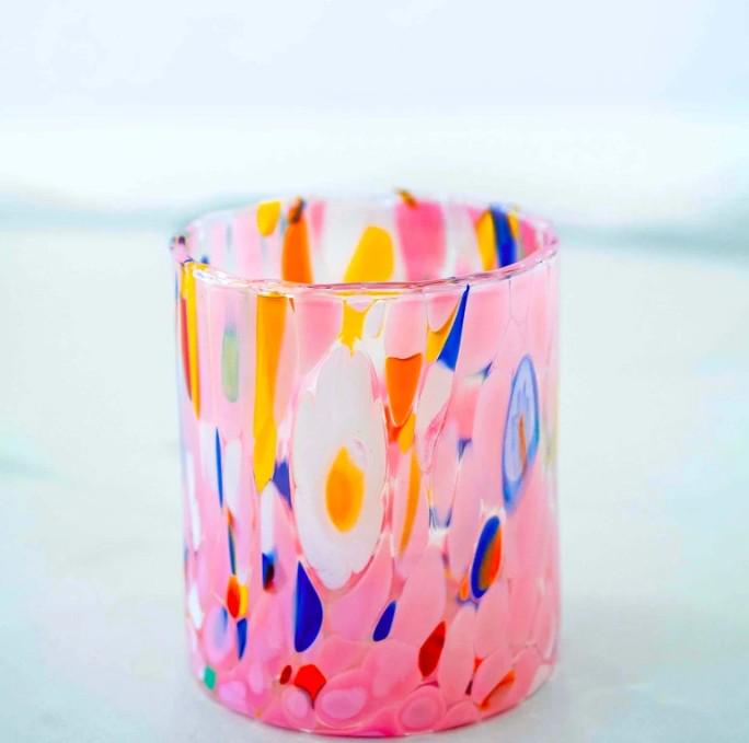 MurArt Bicchieri in vetro di Murano Collezione Tower B1 Set da 6 bicchieri da 300ml