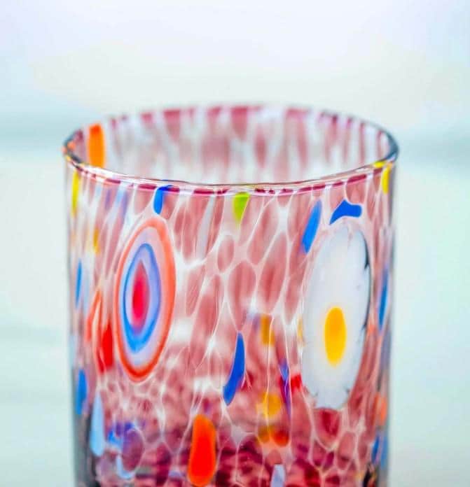 MurArt Bicchieri in vetro di Murano Collezione Tower B1 Set da 6 bicchieri da 300ml