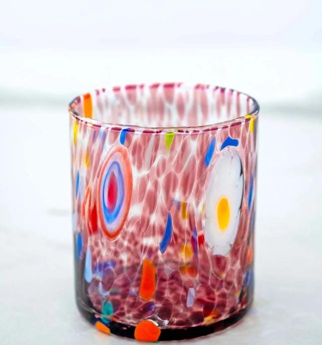 MurArt Bicchieri in vetro di Murano Collezione Tower B1 Set da 6 bicchieri da 300ml