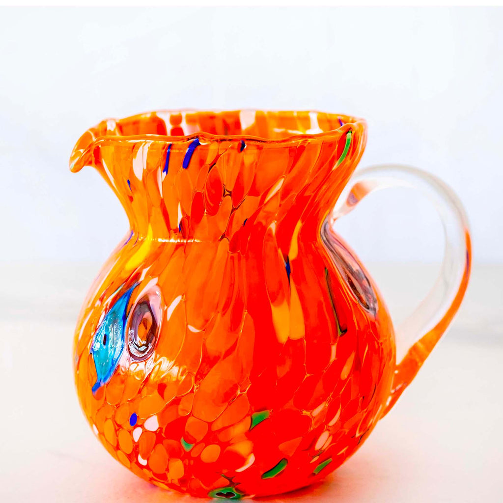 Murano Glass Carafe | Certified Murano Glass | Made in Italy | Decorative Pitcher | Collection Marea