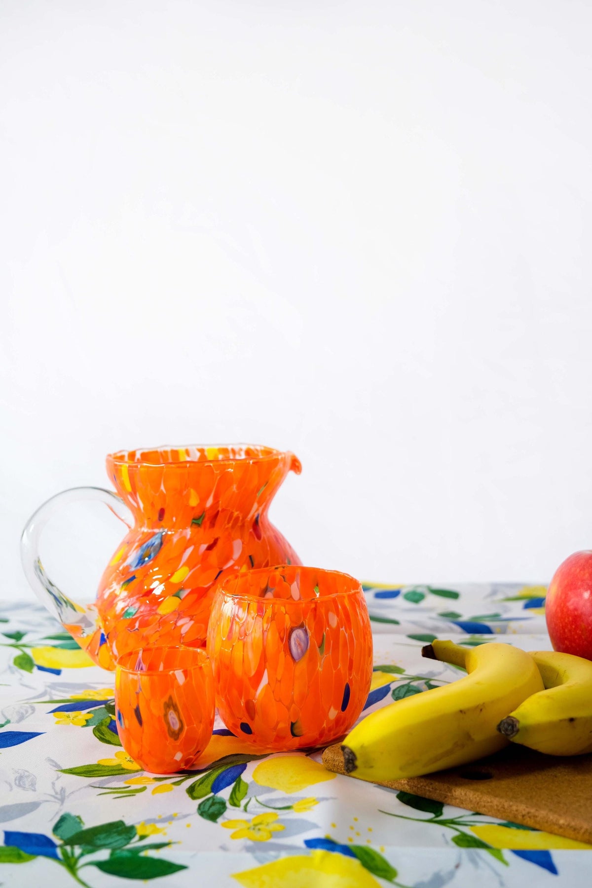 Murano Glass Carafe | Certified Murano Glass | Made in Italy | Decorative Pitcher | Collection Marea