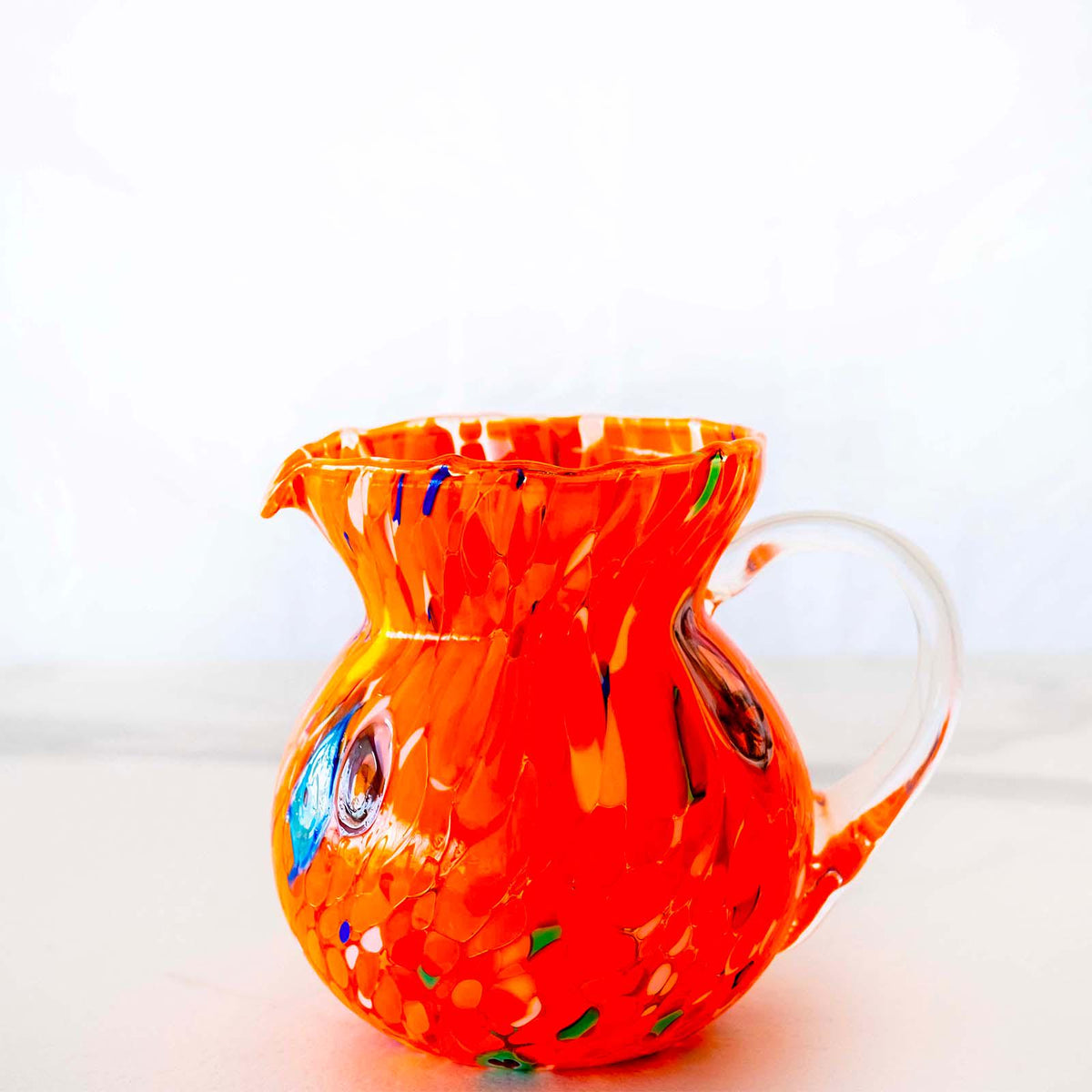 Murano Glass Carafe | Certified Murano Glass | Made in Italy | Decorative Pitcher | Collection Marea