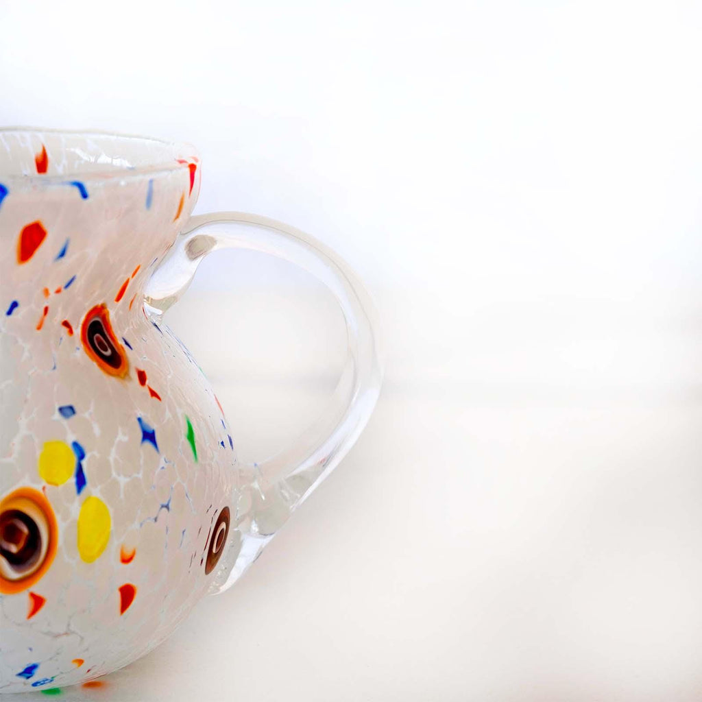 Murano Glass Carafe | Certified Murano Glass | Made in Italy | Decorative Pitcher | Collection Marea