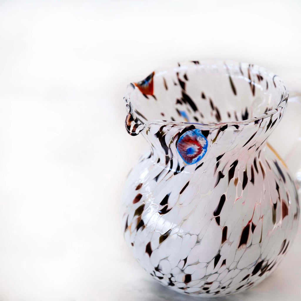Murano Glass Carafe | Certified Murano Glass | Made in Italy | Decorative Pitcher | Collection Marea