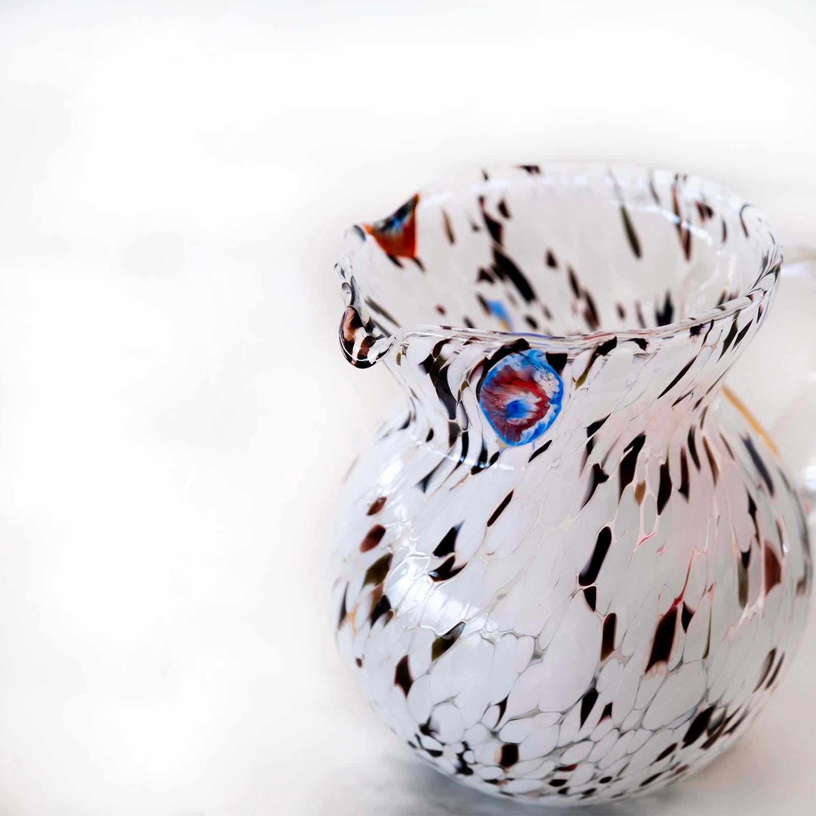 Murano Glass Carafe | Certified Murano Glass | Made in Italy | Decorative Pitcher | Collection Marea