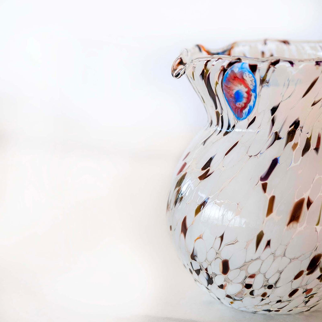 Murano Glass Carafe | Certified Murano Glass | Made in Italy | Decorative Pitcher | Collection Marea