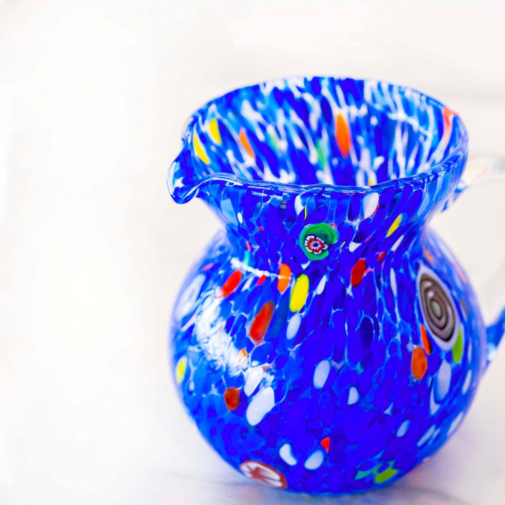 Murano Glass Carafe | Certified Murano Glass | Made in Italy | Decorative Pitcher | Collection Marea
