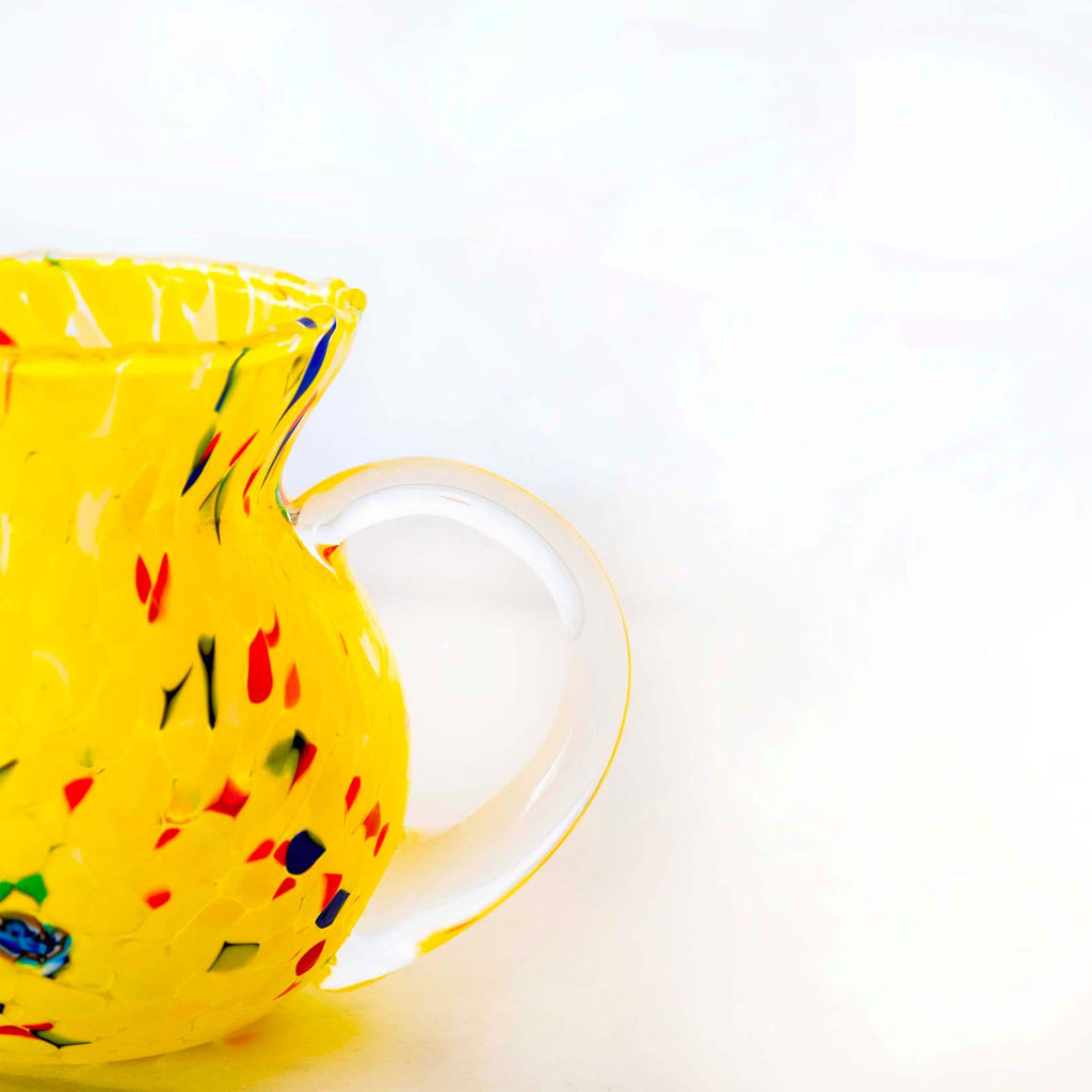 Murano Glass Carafe | Certified Murano Glass | Made in Italy | Decorative Pitcher | Collection Marea