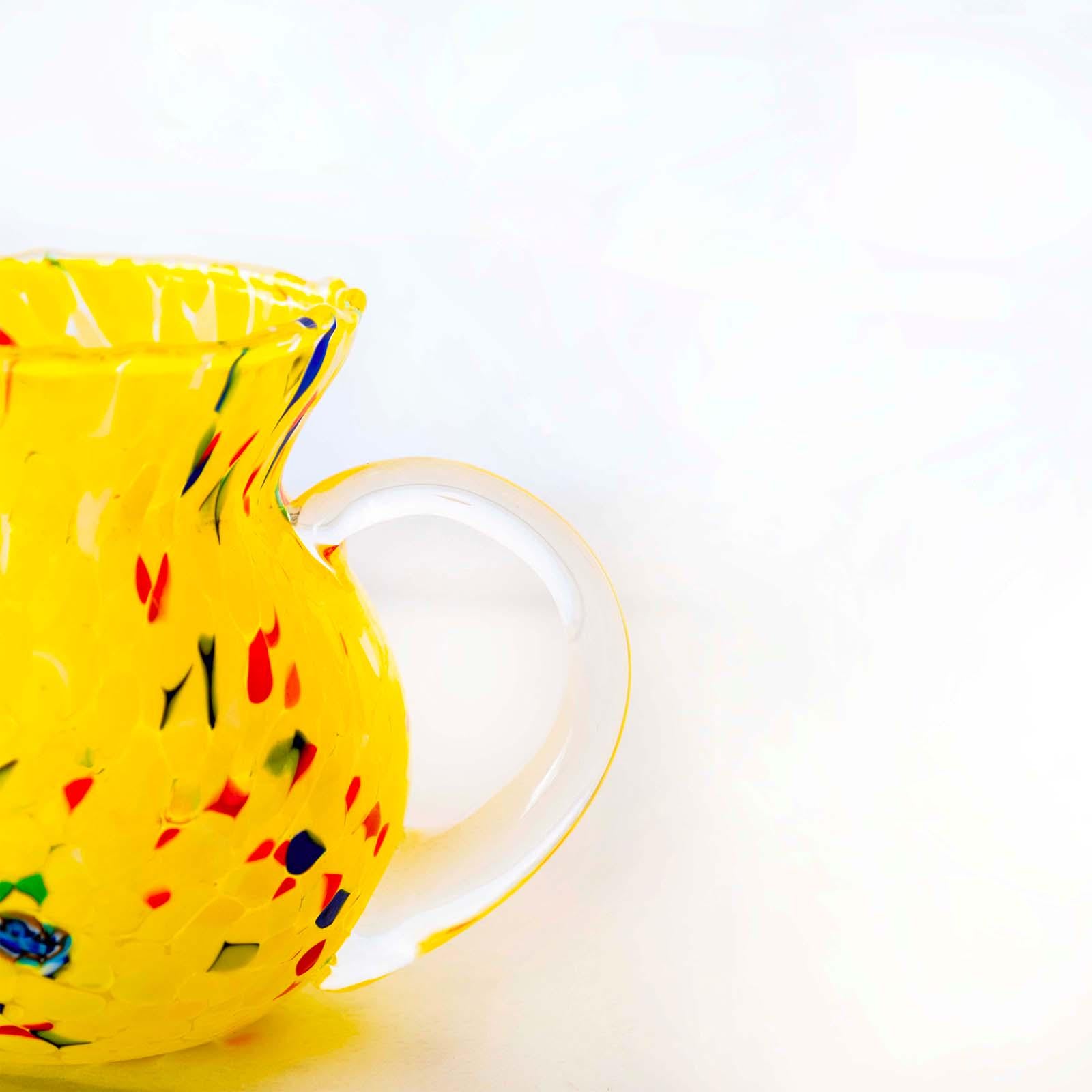 Murano Glass Carafe | Certified Murano Glass | Made in Italy | Decorative Pitcher | Collection Marea