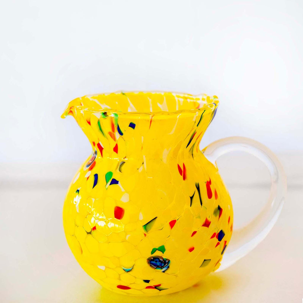 Murano Glass Carafe | Certified Murano Glass | Made in Italy | Decorative Pitcher | Collection Marea