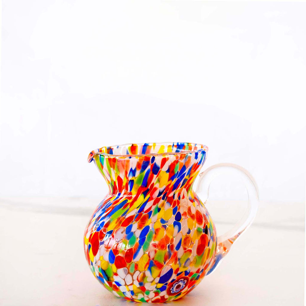 Murano Glass Carafe | Certified Murano Glass | Made in Italy | Decorative Pitcher | Collection Marea