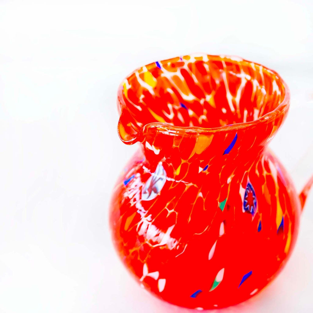 Murano Glass Carafe | Certified Murano Glass | Made in Italy | Decorative Pitcher | Collection Marea