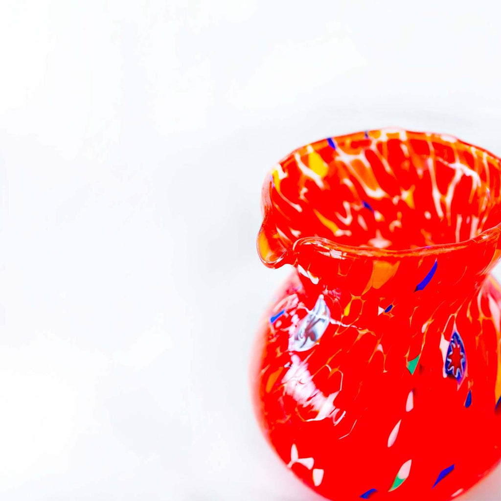 Murano Glass Carafe | Certified Murano Glass | Made in Italy | Decorative Pitcher | Collection Marea