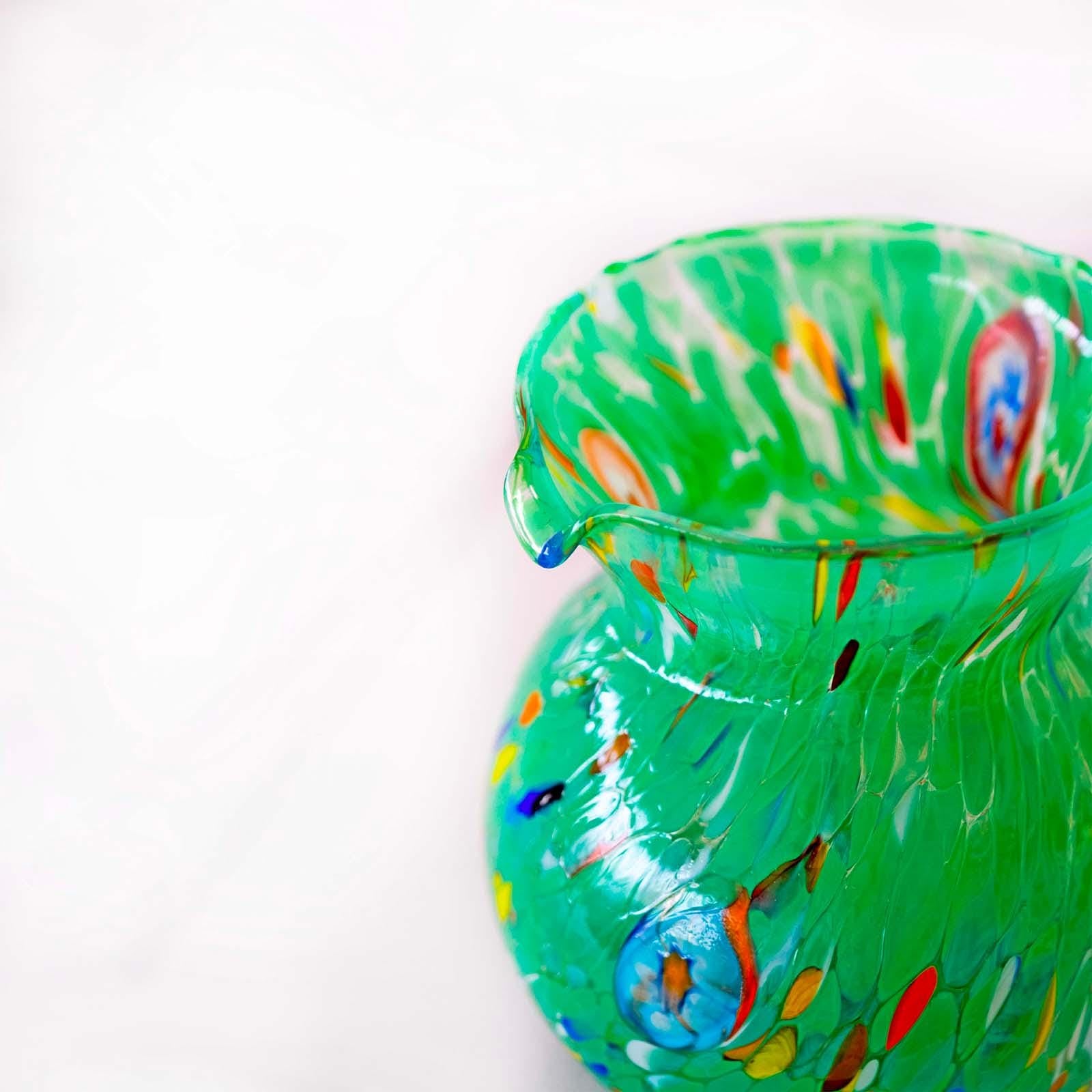 Murano Glass Carafe | Certified Murano Glass | Made in Italy | Decorative Pitcher | Collection Marea