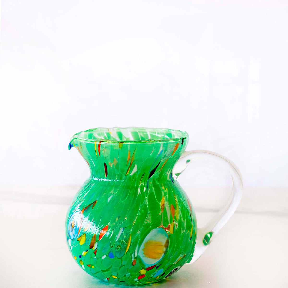 Murano Glass Carafe | Certified Murano Glass | Made in Italy | Decorative Pitcher | Collection Marea