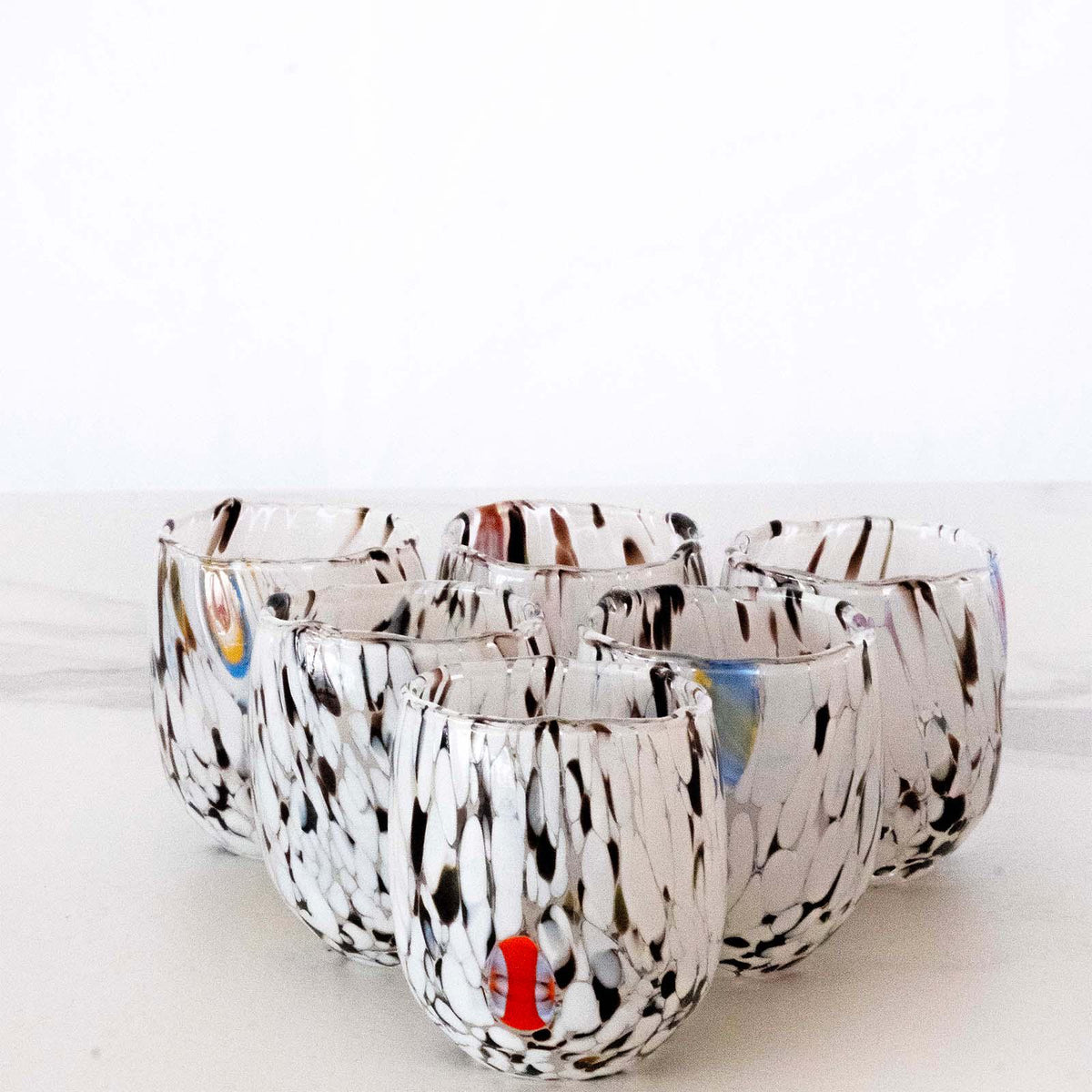 Murano Shot Glass | Certified Murano Glass | Made in Italy | Italian Liqueur Glass | Collection Marea