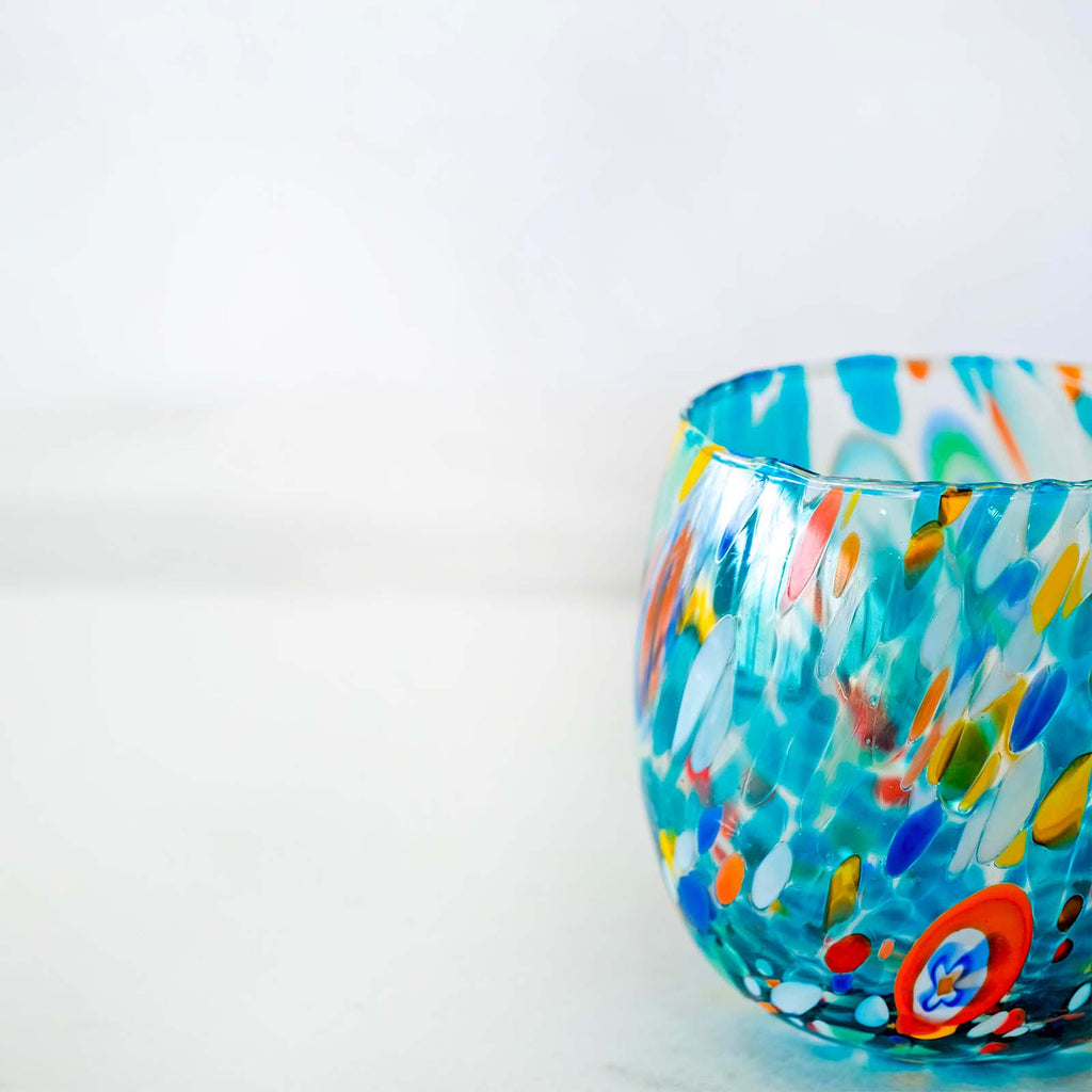 Murano Drinking Glass | Certified Murano Glass | Made in Italy | Water Glass | Collection Marea