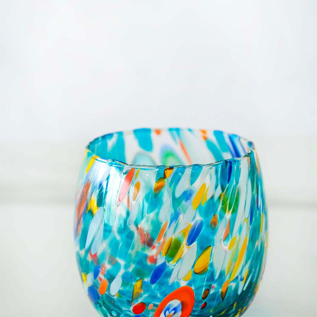 Murano Drinking Glass | Certified Murano Glass | Made in Italy | Water Glass | Collection Marea
