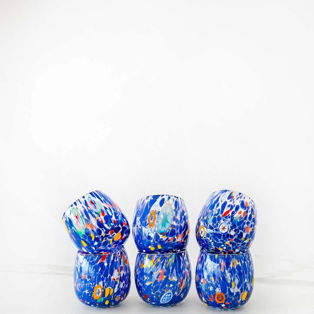 Murano Drinking Glass | Certified Murano Glass | Made in Italy | Water Glass | Collection Marea