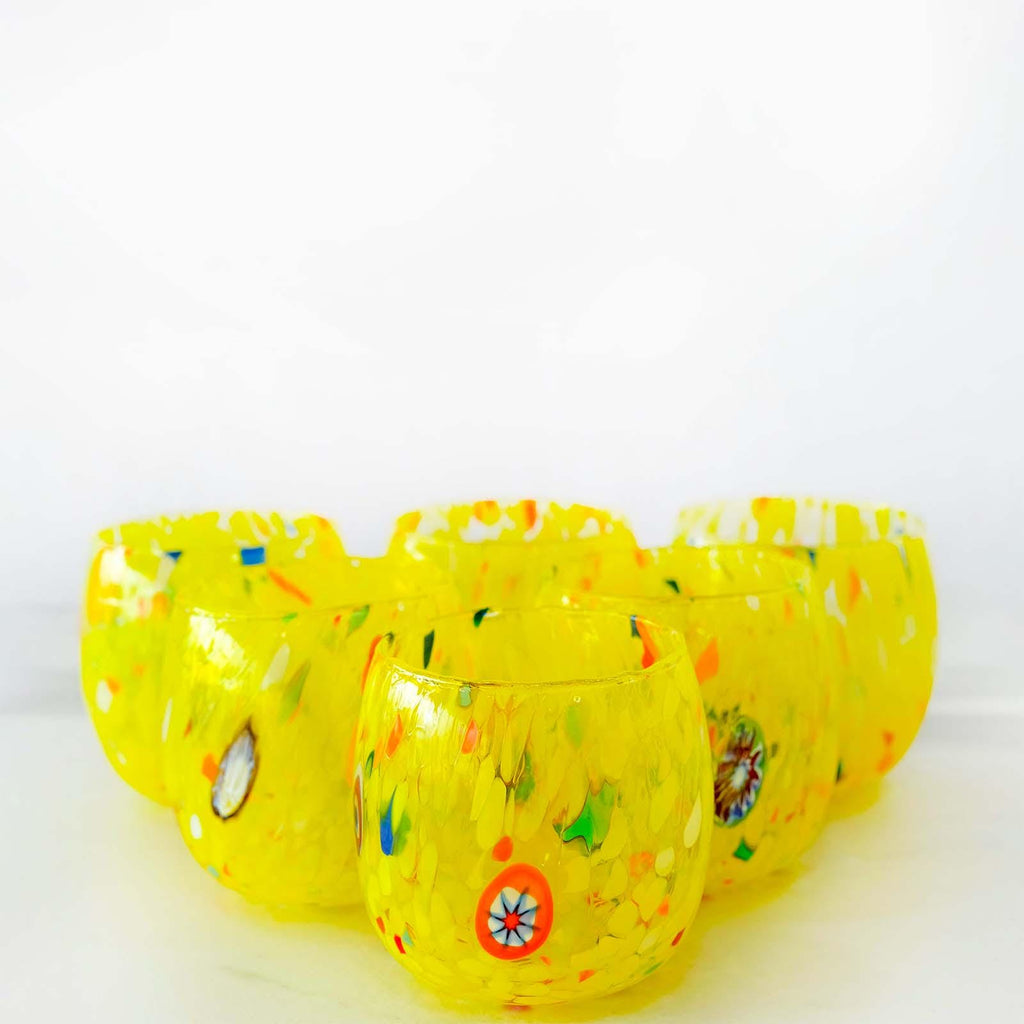 Murano Drinking Glass | Certified Murano Glass | Made in Italy | Water Glass | Collection Marea