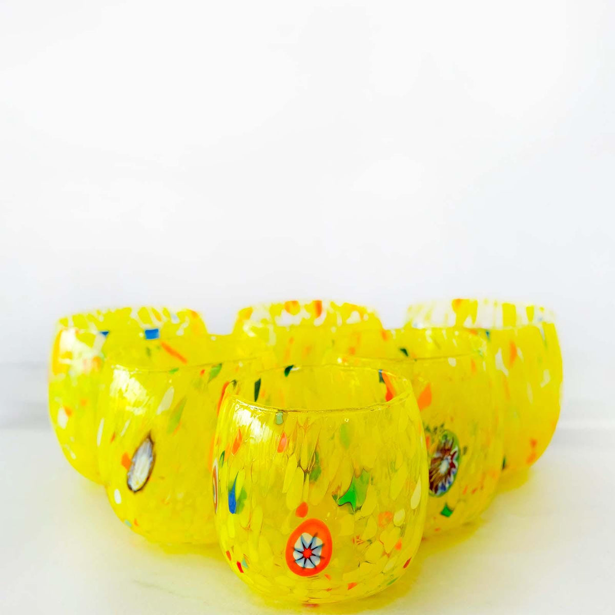 Murano Drinking Glass | Certified Murano Glass | Made in Italy | Water Glass | Collection Marea