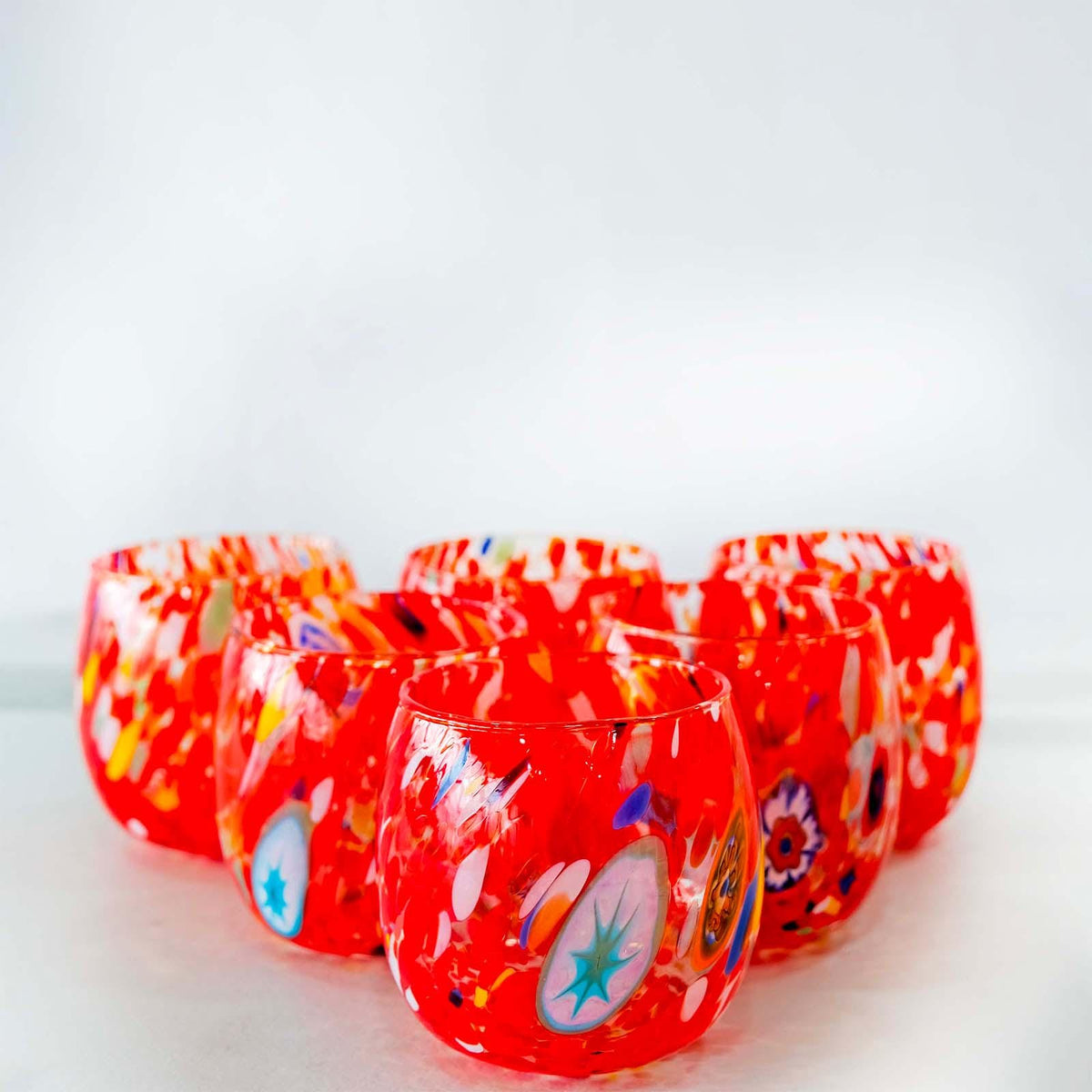 Murano Drinking Glass | Certified Murano Glass | Made in Italy | Water Glass | Collection Marea