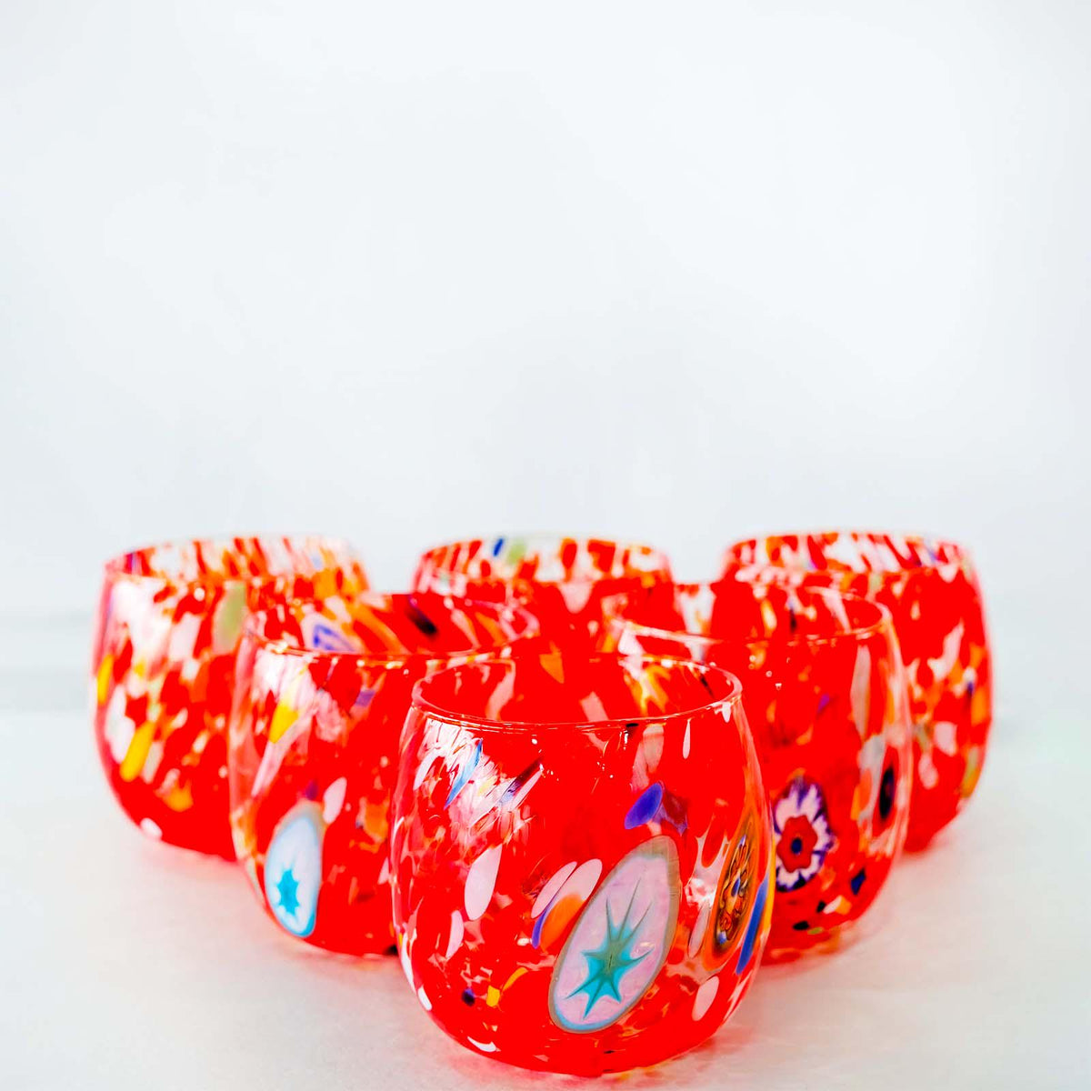 Murano Drinking Glass | Certified Murano Glass | Made in Italy | Water Glass | Collection Marea