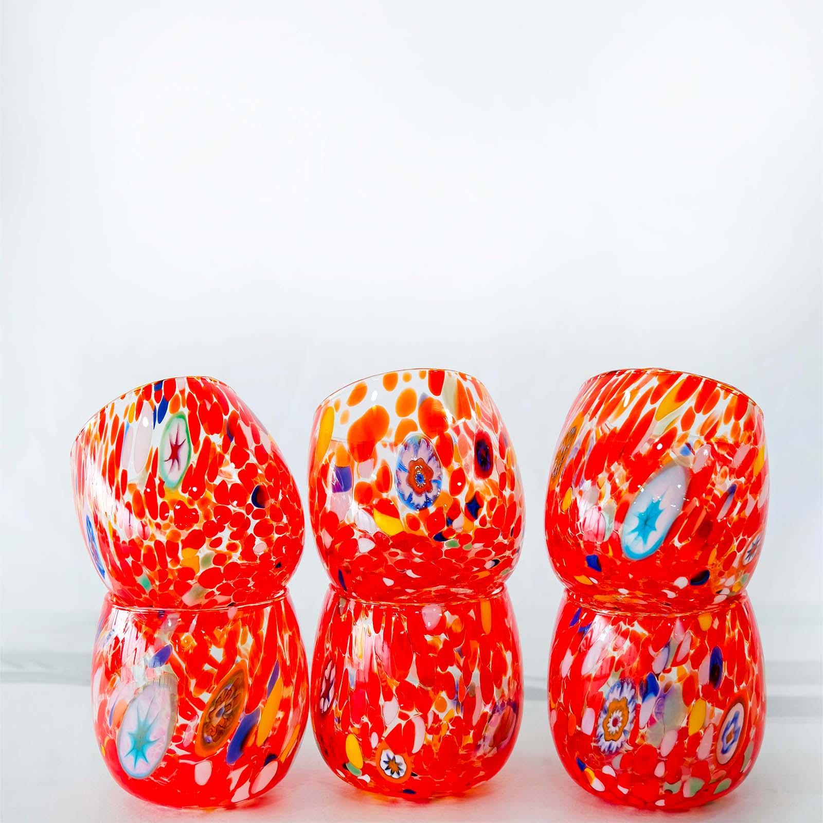 Murano Drinking Glass | Certified Murano Glass | Made in Italy | Water Glass | Collection Marea