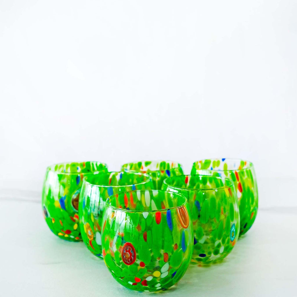 Murano Drinking Glass | Certified Murano Glass | Made in Italy | Water Glass | Collection Marea