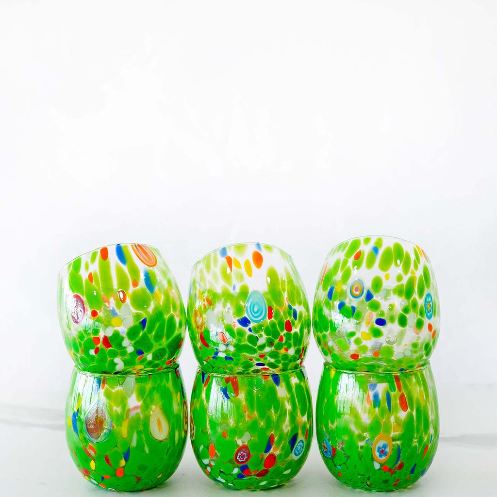 Murano Drinking Glass | Certified Murano Glass | Made in Italy | Water Glass | Collection Marea