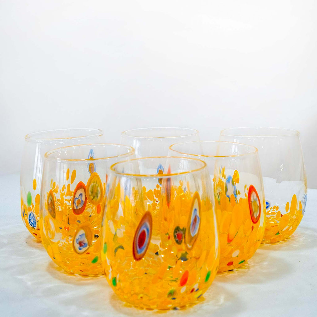 Murano Drinking Glass | Certified Murano Glass | Made in Italy | Water Glass | Collection Dream